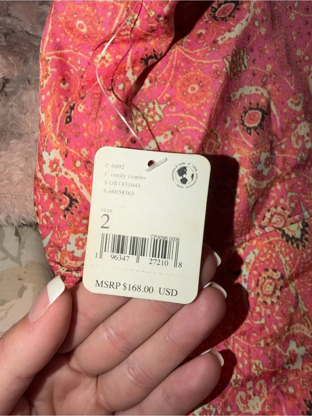Free People Pink Floral Maxi Skirt